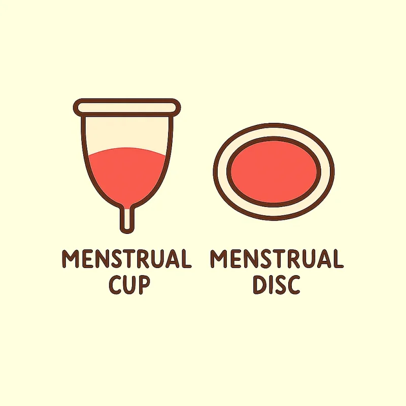 menstrual cup and menstrual disc